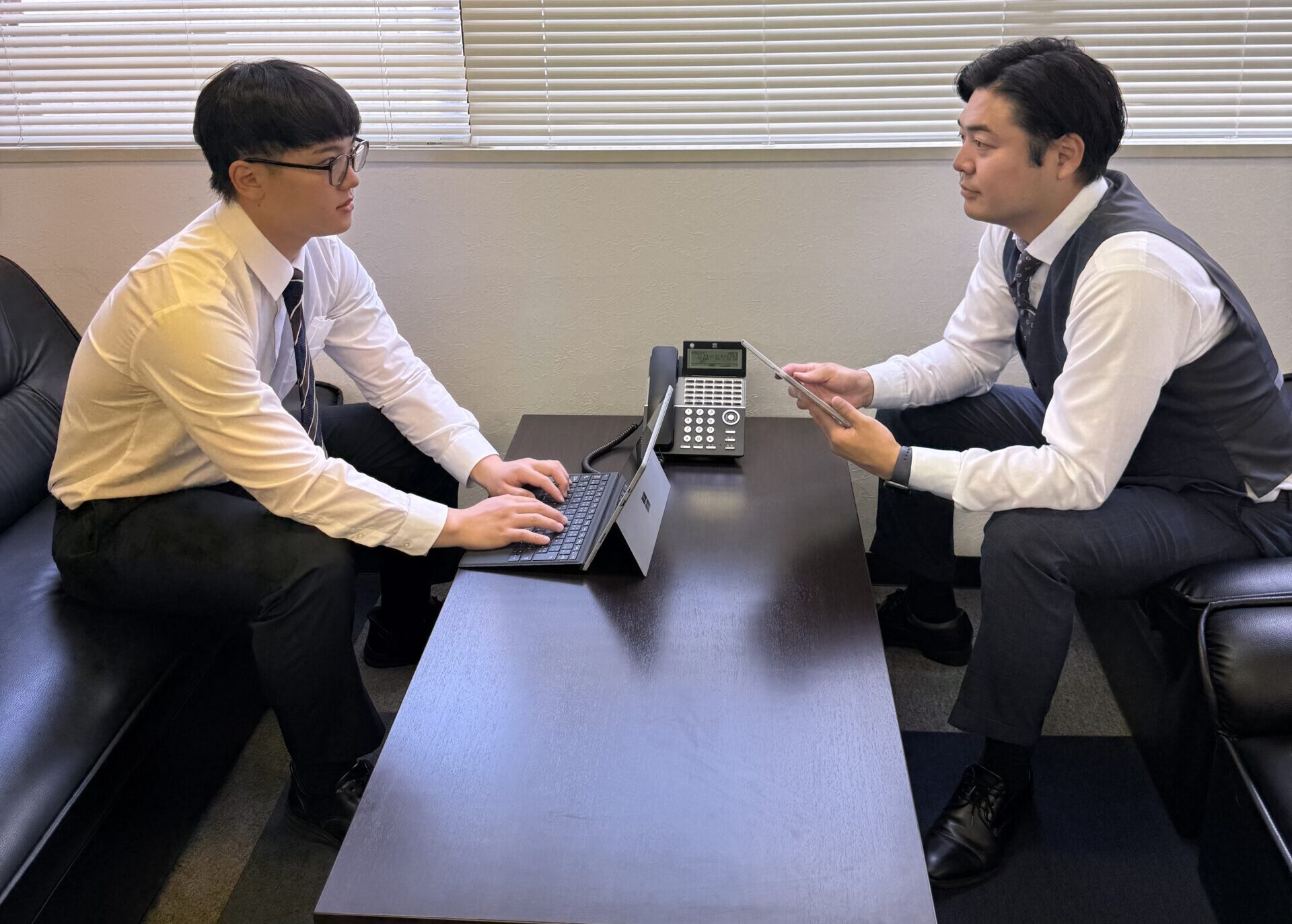 上司と社員の対談