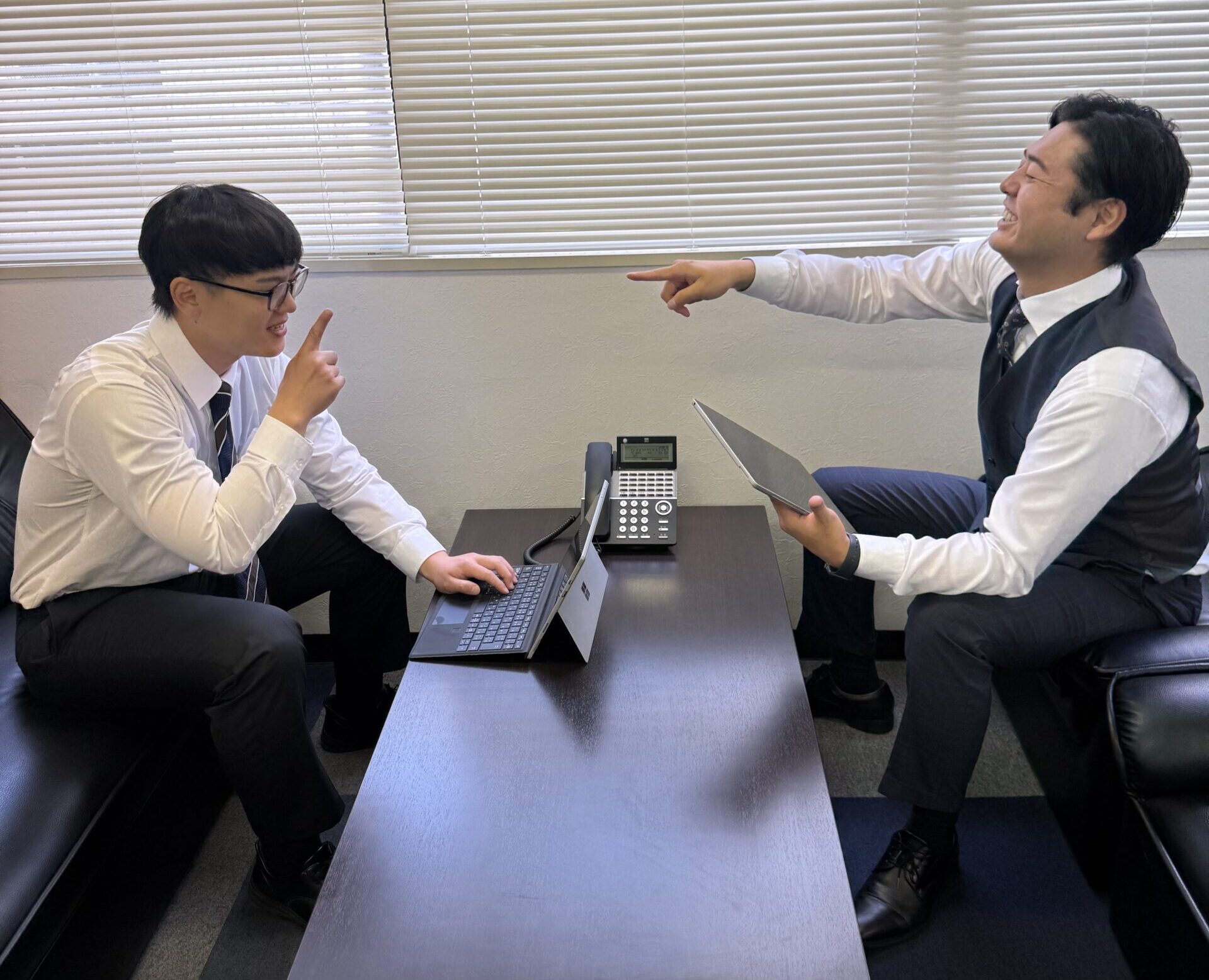 上司と社員の対談