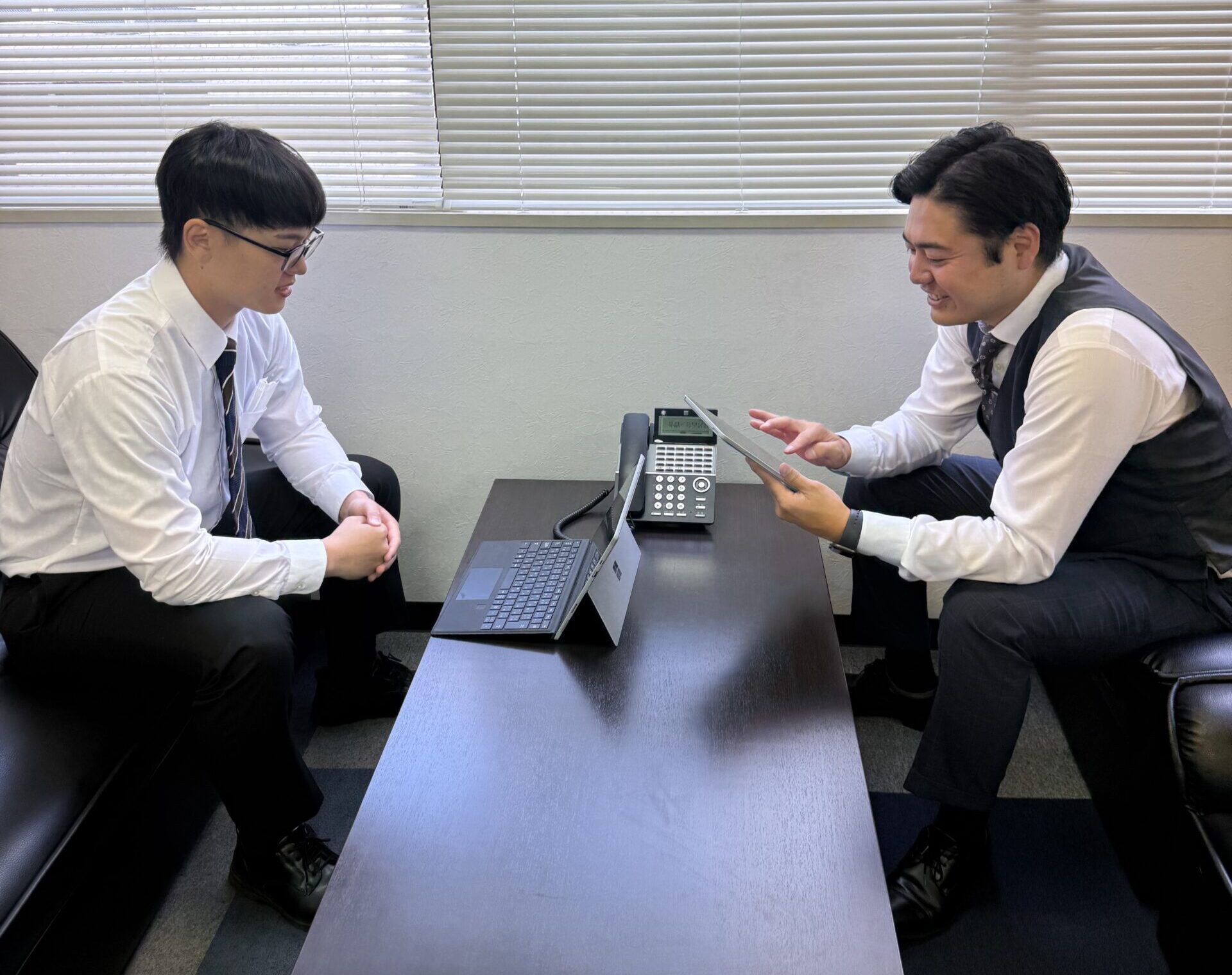 上司と社員の対談